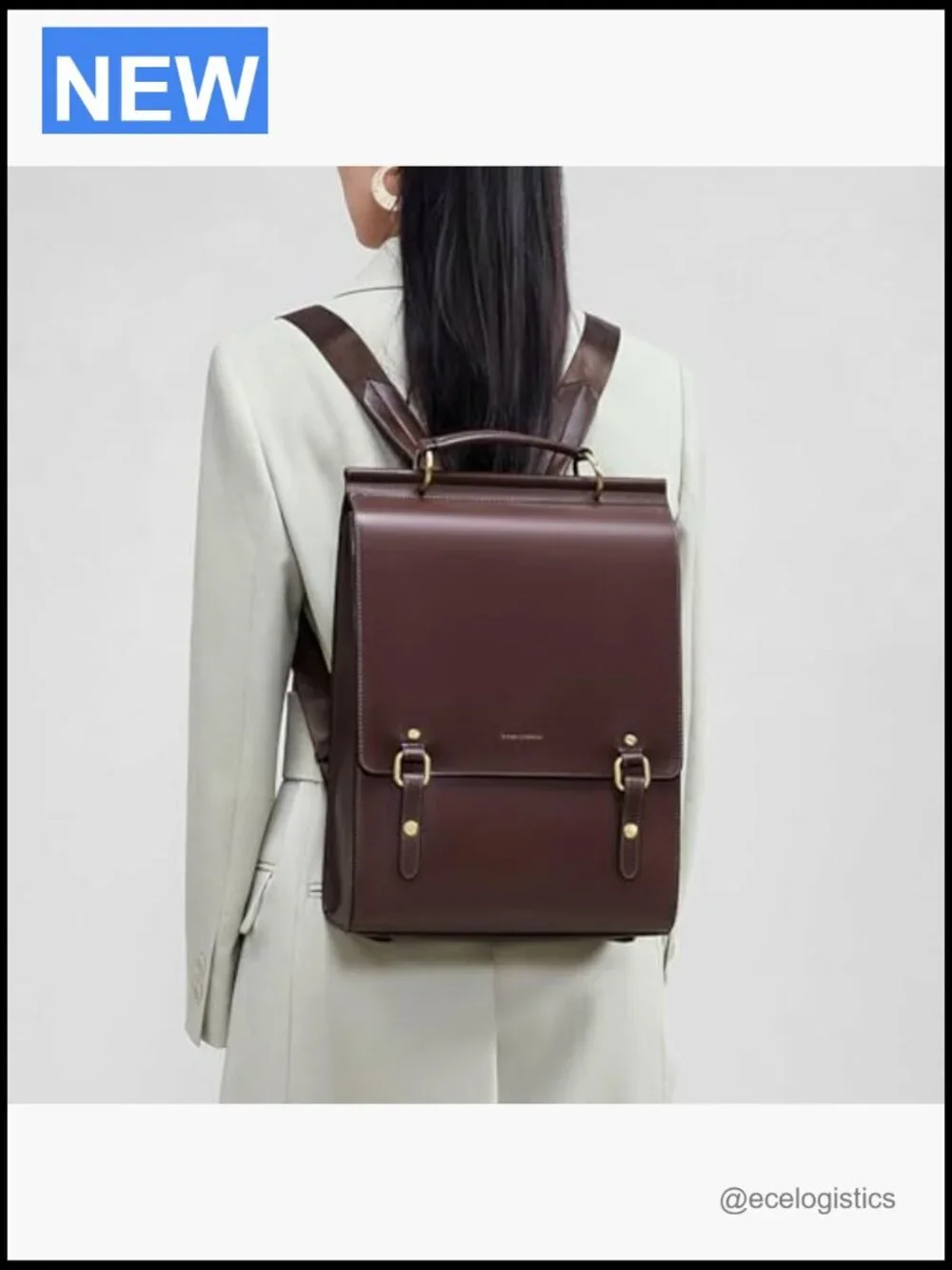 Vintage Genuine Leather Backpack Purse Large Travel Daypack Laptop Bag